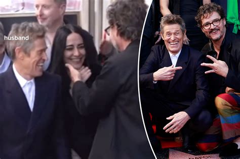 Pedro Pascal Caresses Willem Dafoes Wife Right In Front Of Him