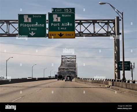 Baton Rouge Louisiana Usa 2020 Horace Wilkinson Bridge Carries