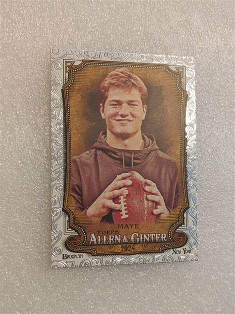 Topps Allen Ginter Foil Filigree Drake Maye Ebay