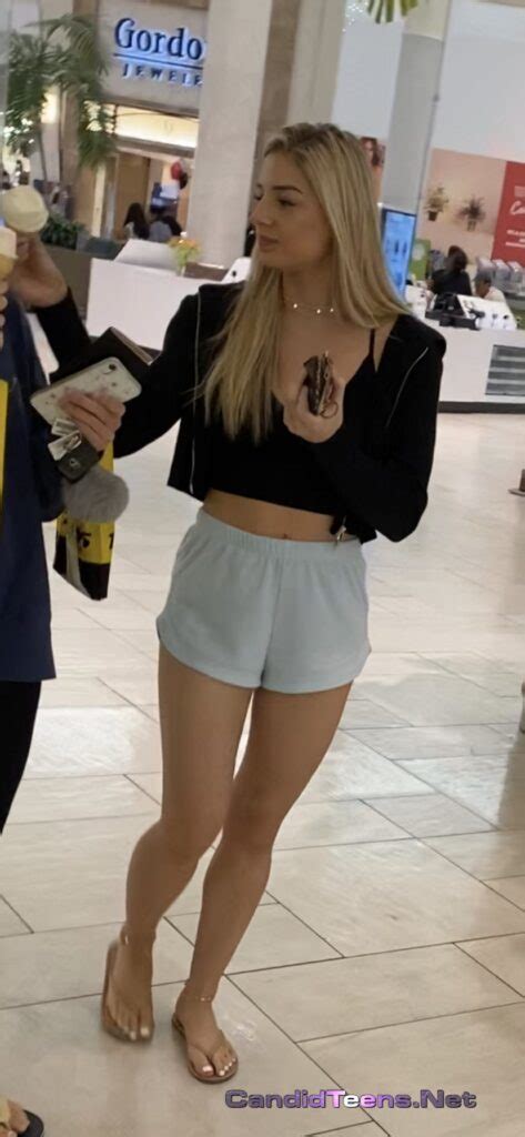 Hot Blonde Girl In Shorts Creepshot Candid Teens