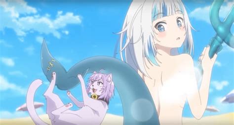 VTuber Gawr Gura Animation Struts Around Nude On The Beach Sankaku Complex