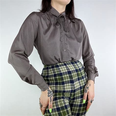 Adelaar Vintage S Pussy Bow Secretary Depop