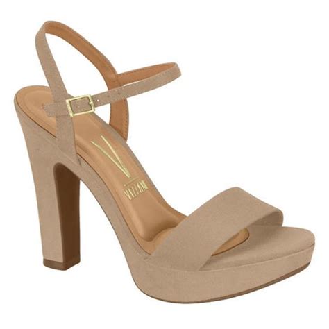Sandália Vizzano Salto Alto Feminino Cor Nude Sandália Feminina Magazine Luiza