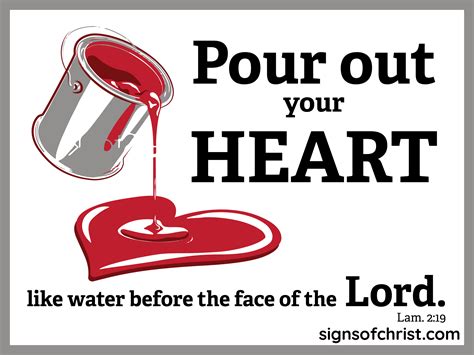 Pour out your Heart Yard sign – Signs of Christ