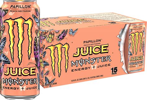 Monster Energy Juice Monster Papillon Peach Nectarine 16 Ounce Energy
