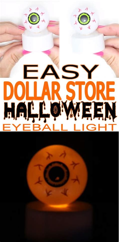 Dollar Store Halloween Decorations Easy DIY Scary Bloodshot Eyeball