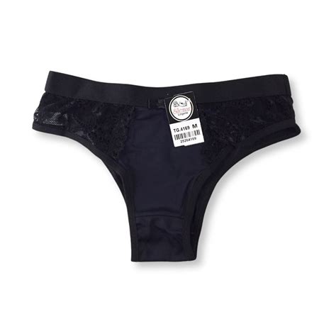 Kit c 6 Calcinha de Microfibra Cós e Renda Silemar Galé Lingerie Calcinhas sutiãs