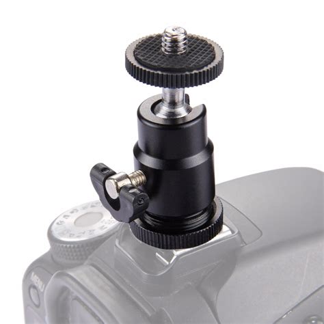 Degree Swivel Konsait Mini Ball Head Mount Hot Shoe Tripod Head Tripod Screw Head With Lock