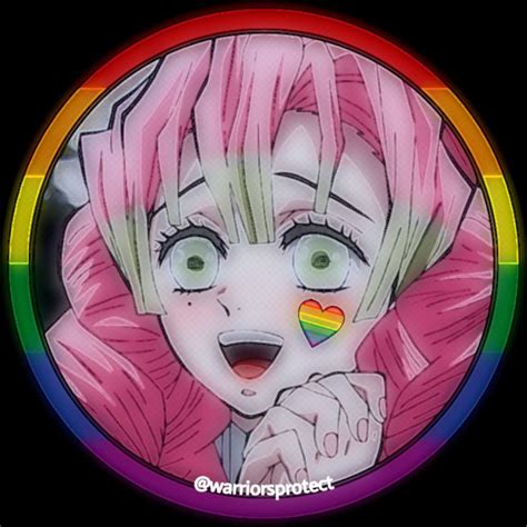 Mitsuri gay flag icon Ícones Anime Bandeiras