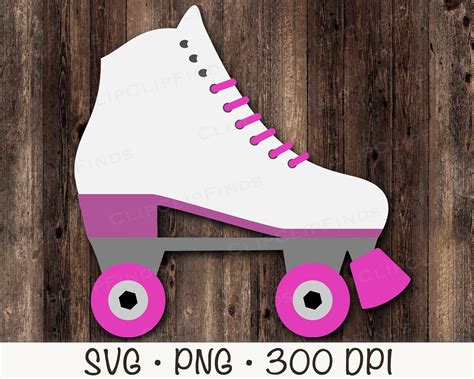 Roller Skate SVG Roller Skate Clipart Pink and White Roller - Etsy UK