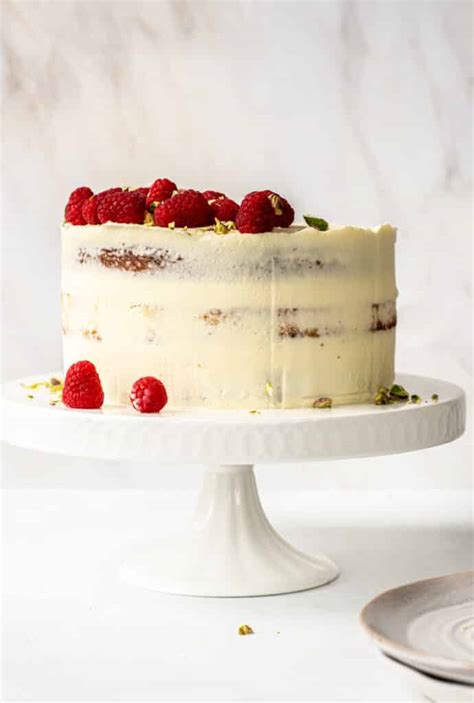 Raspberry Mascarpone Naked Cake Baking With Butter