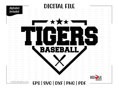 Baseball Svg, Tiger Baseball Svg, Tiger, Tigers, Baseball, Svg, Dxf
