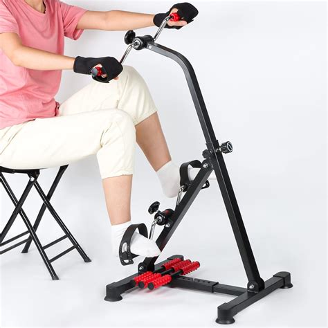 REAQER Pedal Exerciser Bike Hand Arm Leg And Knee Stroke Recovery