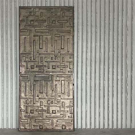 doorsize brutalist wall panel