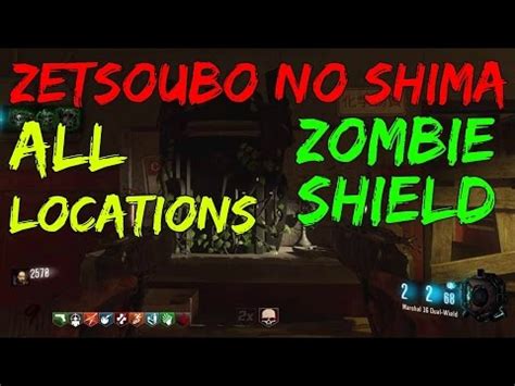 Zetsubou No Shima FULL Zombie Shield Tutorial All Locations Black