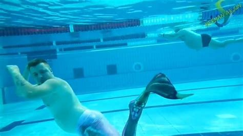 Underwater Barefaced Beefy Gay Merman ThisVid