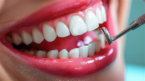 Premium Photo Dental Cleaning Session In A Bright Clinic Technician