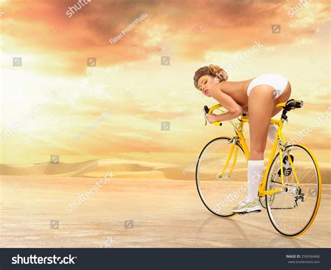 Retro Photo Nude Sexy Pin Up Rider Stock Photo Shutterstock