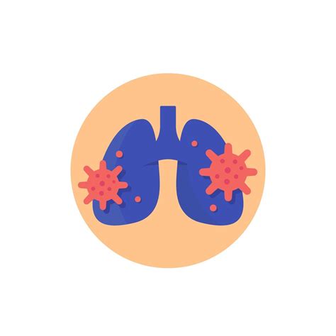 pneumonia icon with virus and lungs 3062719 Vector Art at Vecteezy