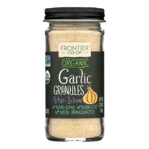 Frontier Natural Products Co Op Garlic Organic Granules Oz