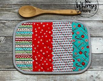 Casserole Hot Pad Trivet Quilted Trivet Large Hot Pad Quilted Hot