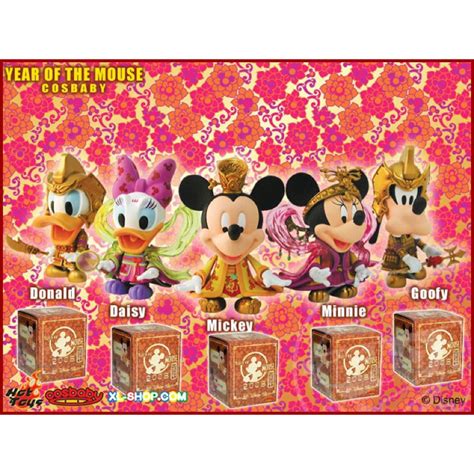 Mickey Mouse Year Of The Hot Toys Mini Cosbaby Action Figure Disney Rare Mickey Mouse