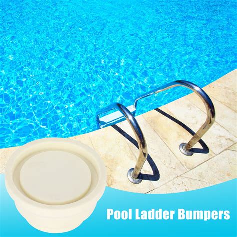 2pcs Inground Pool Ladder Bumpers Ladder Rubber Stopper Bumper Safety