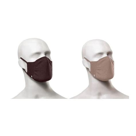 Kit Máscara Zero Costura Vírus Bac Off Nude Marrom 2 Peças Lupo