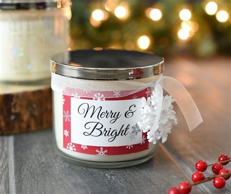 Christmas Candle Gift Idea - The Crafting Chicks