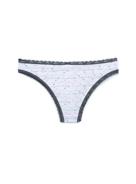 CALZÓN ALGODÓN MUJER INDEX PLATEADO OSCURO BIKINI LOVE