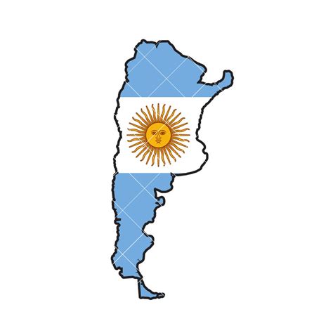 Argentina Flag Country Shape .eps, .dxf, .svg .png. Vinyl Cutter Ready ...