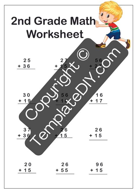 2nd Grade Math Worksheets Blank Template In Pdf And Word In 2023 2nd Grade Math Worksheets Math