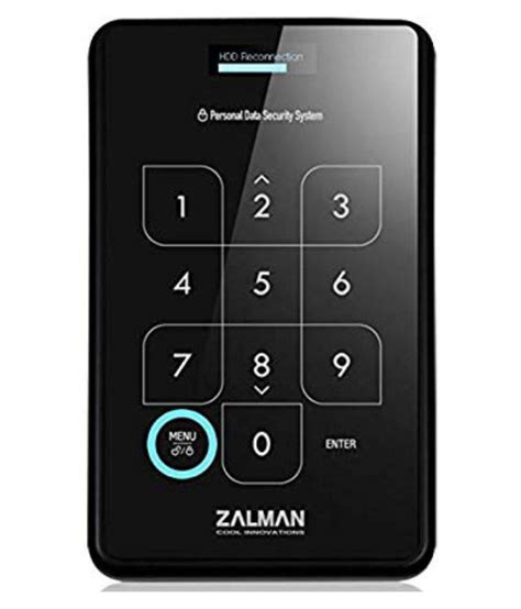 Zalman 4~8 digit PIN & entire HDD encryption 1 TB USB 3.0 (ZM-SHE500-1T ...
