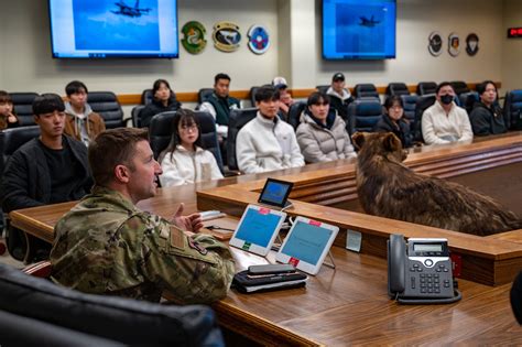 Wolf Pack Welcomes Kunsan University Students Kunsan Air Base Display