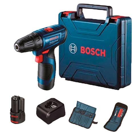 Taladro Atornillador 12V Bosch GSR 120 LI Set 23 Piezas JVL