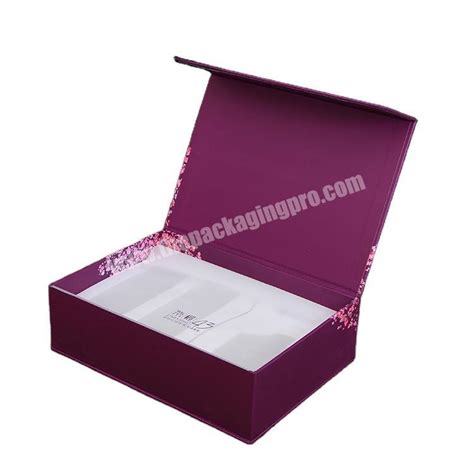 Customized Luxury Hot Stamping Gold Foil Rigid Cardboard Gift Box Side