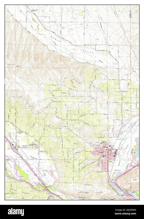 Selah Washington Map 1958 124000 United States Of America By