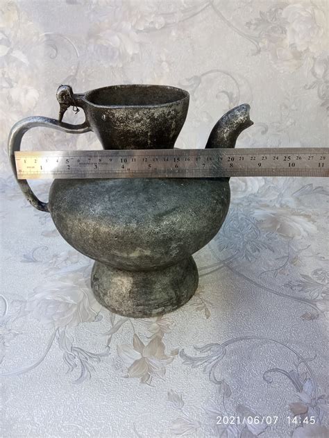 Vintage Metal Jug Handmade Etsy