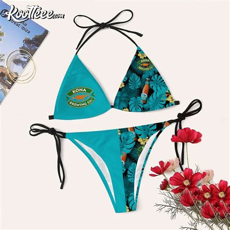 Kona Brewing Beach Swimsuit String String Triangle Bikini Summer Vacation HG Swimsuit