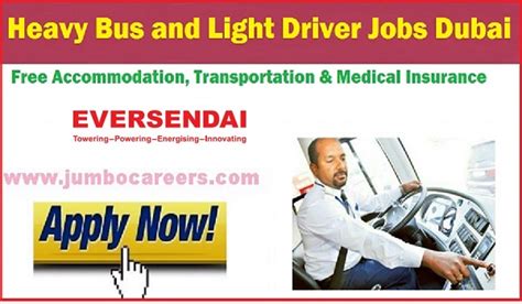 Heavy Bus And Light Driver Jobs Dubai With Free Accommodation