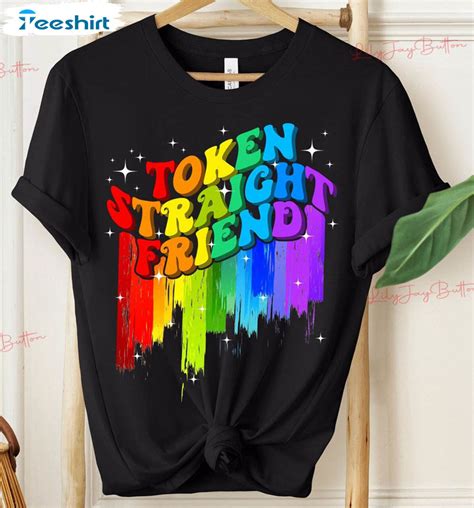 Token Straight Friend Lesbian Pride Shirt