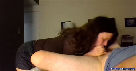 Horny Mature Woman Filming Herself Sucking Her Lover S Cock