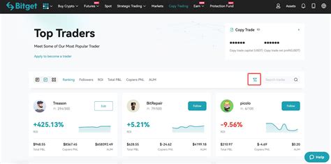 Tutorial For Selecting A Trader On Bitget Copy Trade