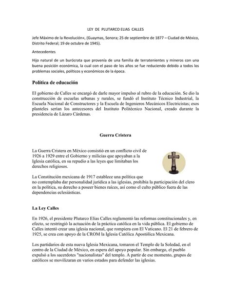 Plutarco Elias Calles Biografia