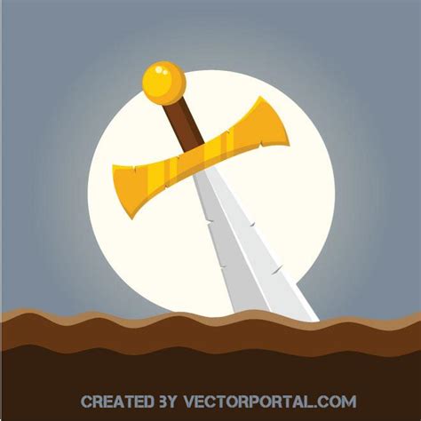 Sword In The Ground Image Royalty Free Stock Svg Vector