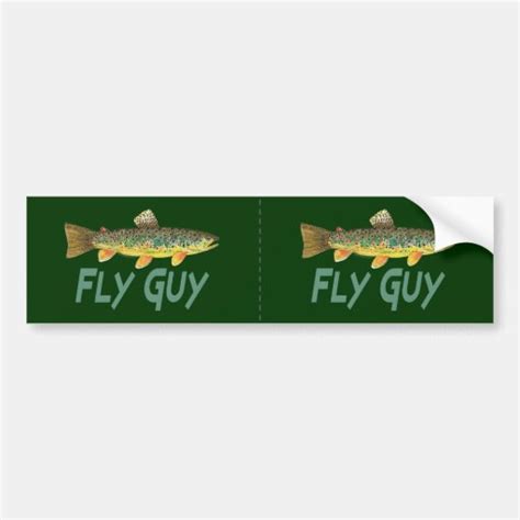 Trout Fly Fishing Bumper Sticker Zazzle