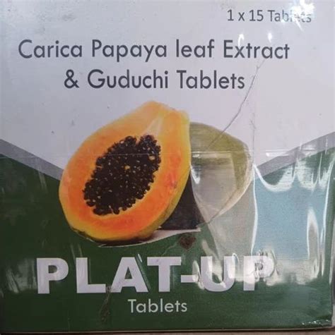 Carica Papaya Leaf Extract Guduchi Tablets Packaging Type Box At Rs