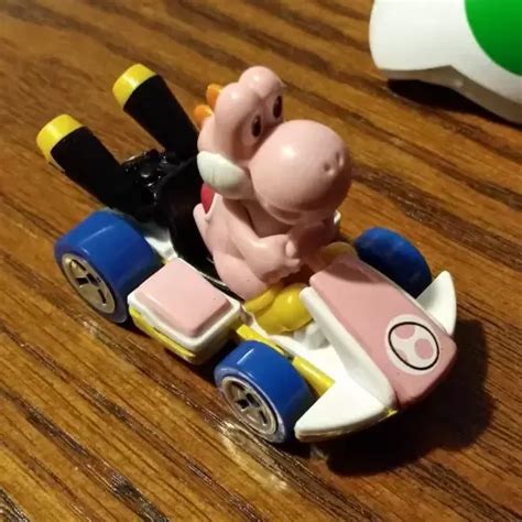 Pink Yoshi Standard Kart Hot Wheels Mario Kart Model