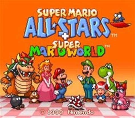 Super Mario All Stars Mario World Super Nintendo Snes Game For Sale
