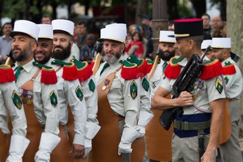 Paris France July 14 2012 Pioneers Of The French Foreign Legion